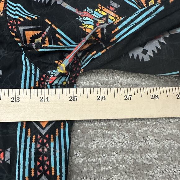 Rock & Roll Cowboy Shirt Mens XL Black Aztec Western Pearl Snap Retro Rodeo - Picture 11 of 12